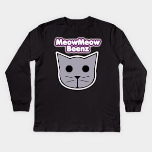 meow meow Kids Long Sleeve T-Shirt